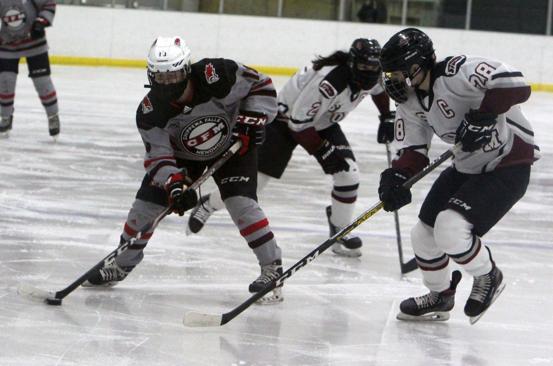 Prep girls hockey state semifinals: Chippewa Falls/Menomonie at Central Wisconsin 2-17-21